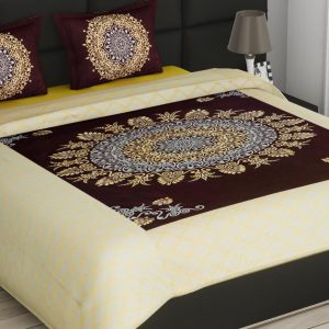 Double Bedsheet with 2 Pillow Cover