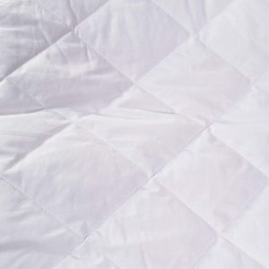 Clasiko Double Bed White Comforter Plain Micro Cotton Fabric, Size – 84×84 inches; 250 GSM; Quiltted