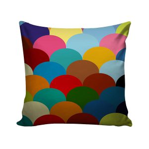 Aerohaven Decorative Hand Made Digitally Printed Abstract 5 Piece Cotton Cushion Cover – 16″ x 16″, Multicolour