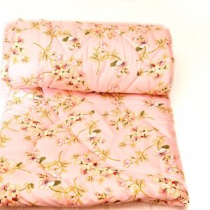 AVI Soft Micro Polyester AC Single Bed Comforter/Blanket/Quilt/Duvet -54×90 -Pink Floral